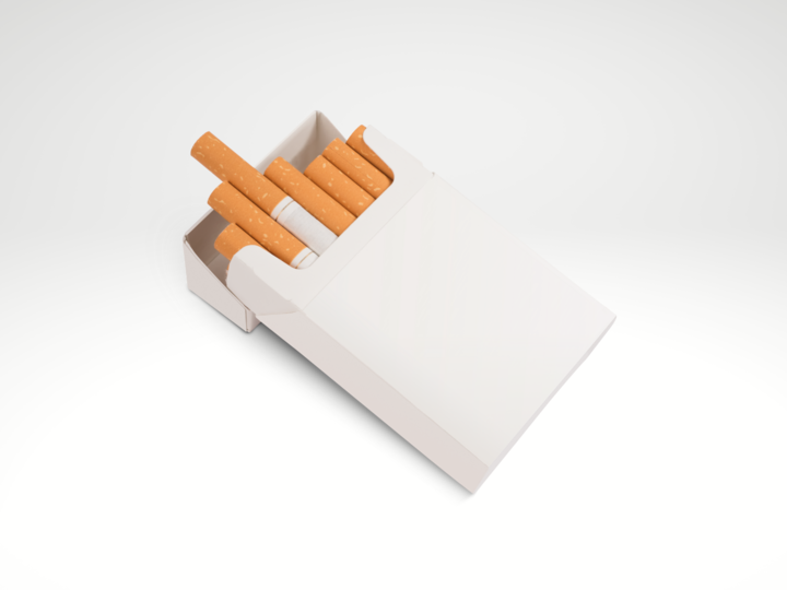 Decorative image of a pack of cigarettes tobacco product