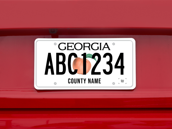 Decorative image of a Georgia License plate
