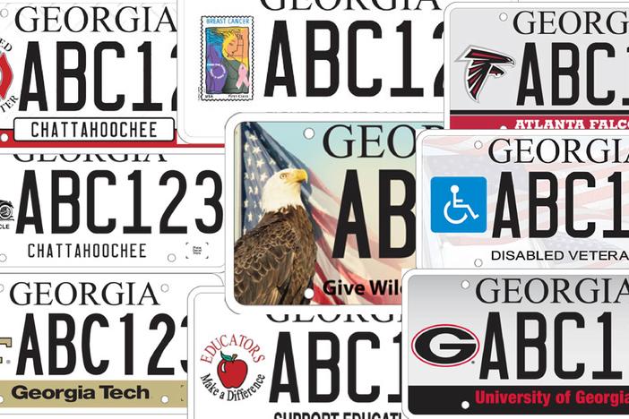 Georgia 1993 Olympic Plates Tag Personalized Auto Car Custom VEHICLE OR MOPED 